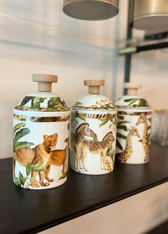 0.55 Lt. Lion Spice Jar, Bone Porcelain, Monreve