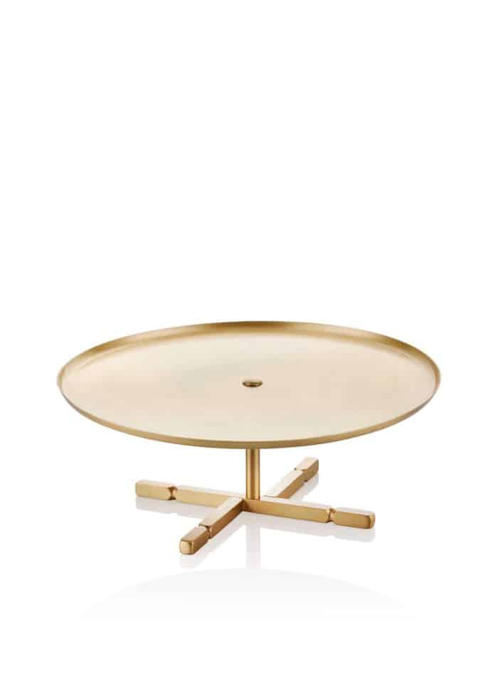 Cake Stand, Pure Brass, Brass, 21 cm