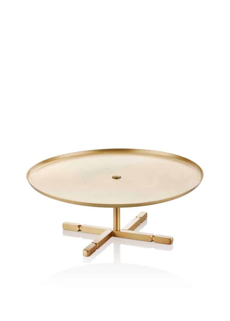 Cake Stand, Pure Brass, Brass, 21 cm