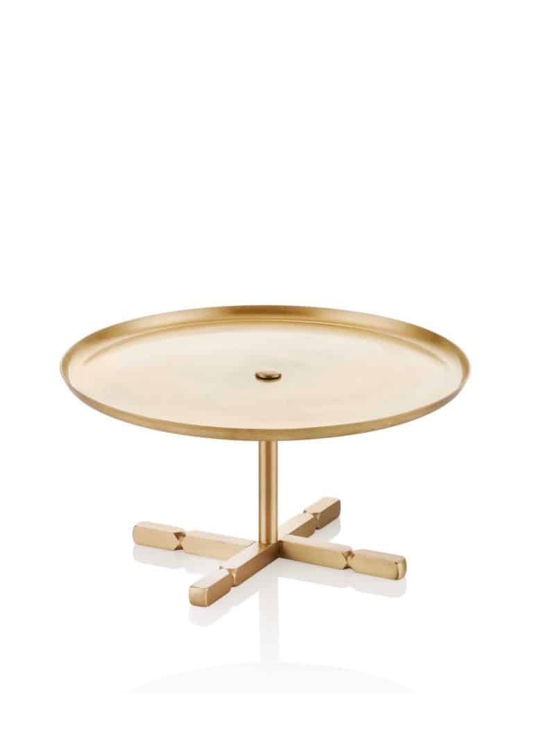 Cake Stand, Pure Brass, Brass, 26 cm