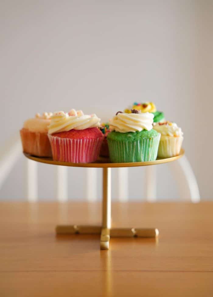 Cake Stand, Pure Brass, Brass, 26 cm