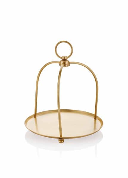 Serving Tray, Pure Brass, Brass, 18 cm