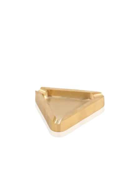 Cigar Ashtray, Pure Brass, Brass, 10x9 cm