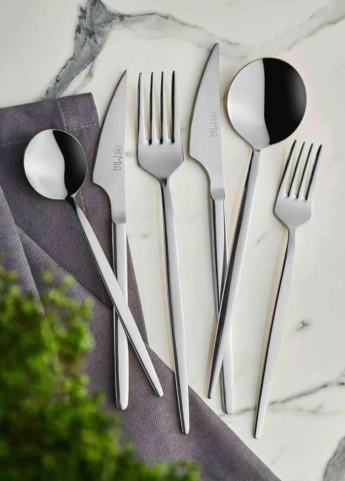 Cutlery Set, 18/10 Stainless Steel, Set of 36, Silver