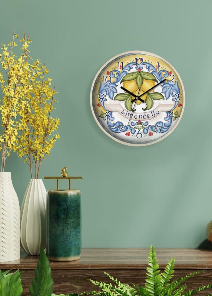 Wall Clock, Plastic and Glass, Limoncello, 30 cm