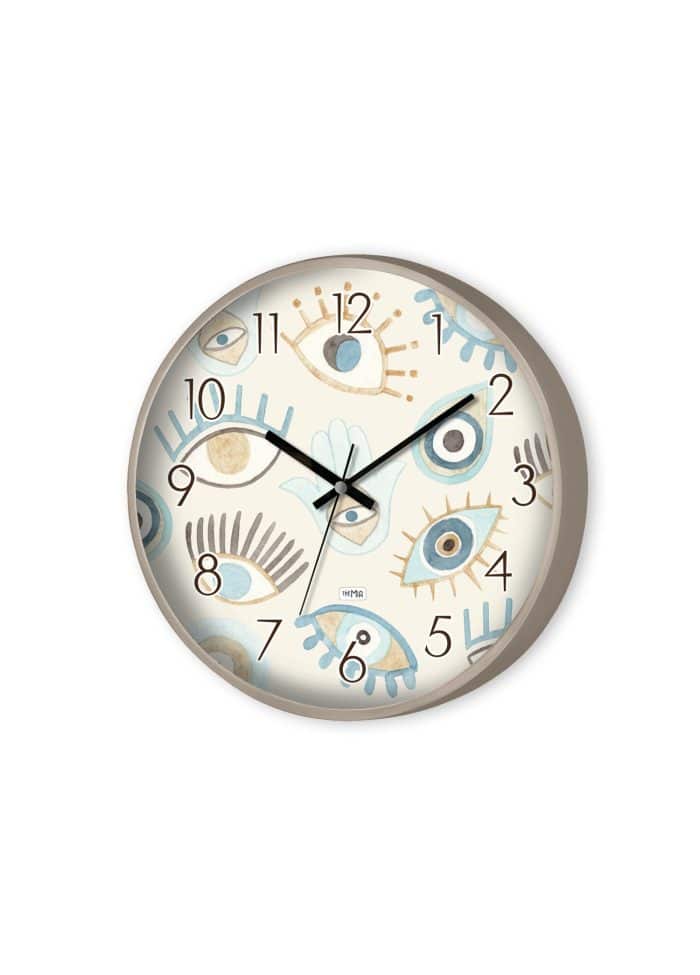 Wall Clock, Plastic and Glass, Amulet, 30 cm