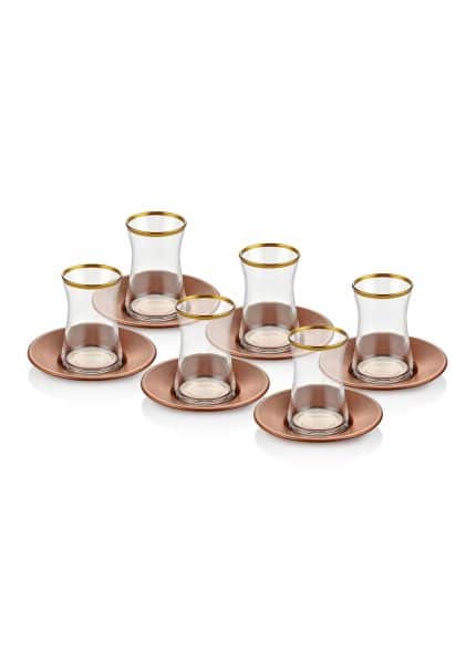 Glam Tea Set Rose Gold 12 Pieces