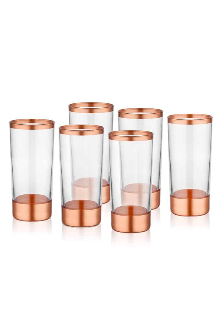 Raki Glass, Glam, Set of 6, Copper