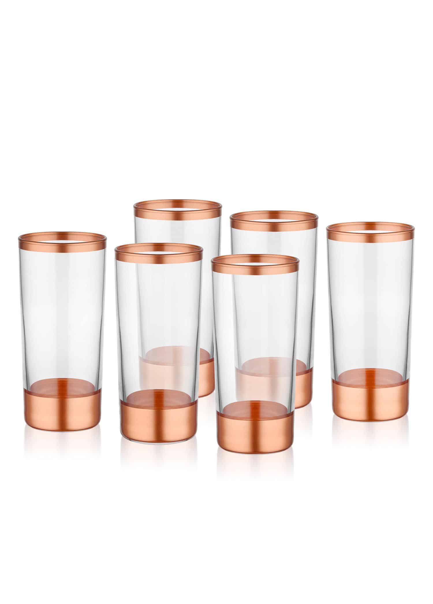 Raki Glass, Glam, Set of 6, Copper