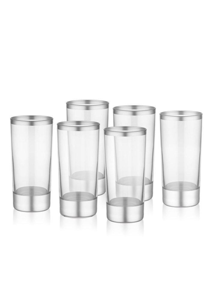 Raki Glass, Glam, Set of 6, Silver