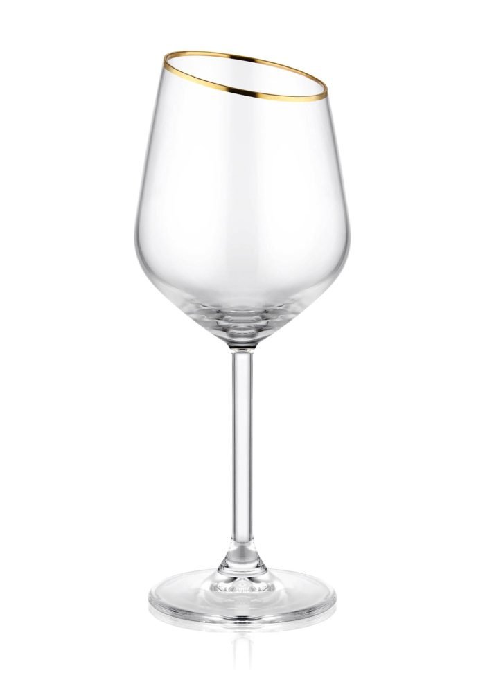 Wine Glass, Gina, Set of 6, Gold