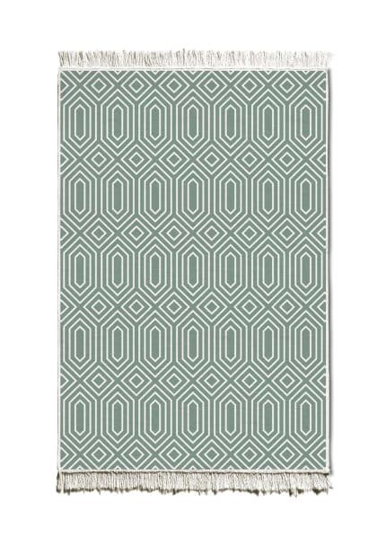 Double-Sided Rug, Cotton & Polyester Blend, 120x180 cm