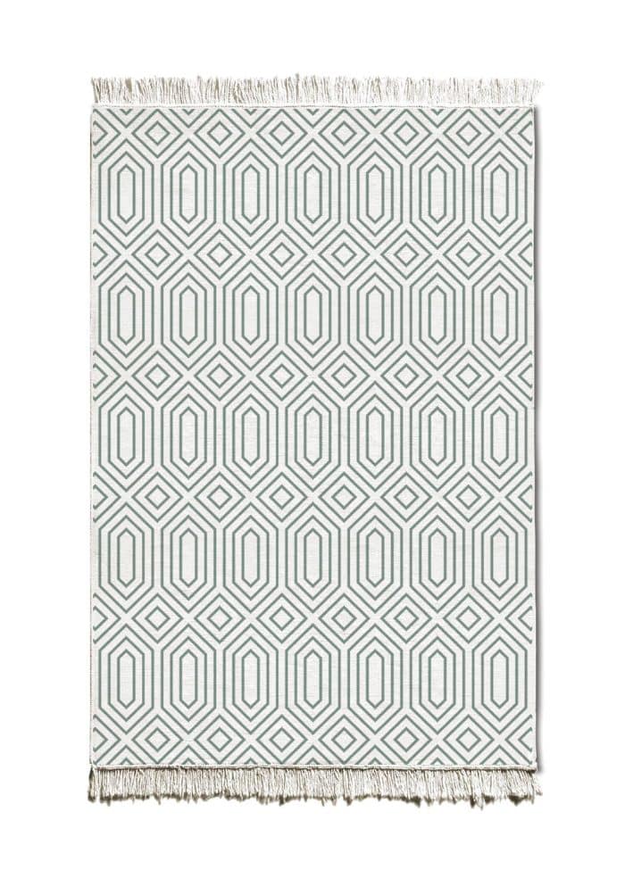 Double-Sided Rug, Cotton & Polyester Blend, 120x180 cm