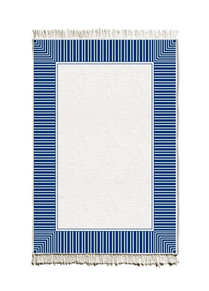 Double-Sided Rug, Cotton & Polyester Blend, 80x120 cm