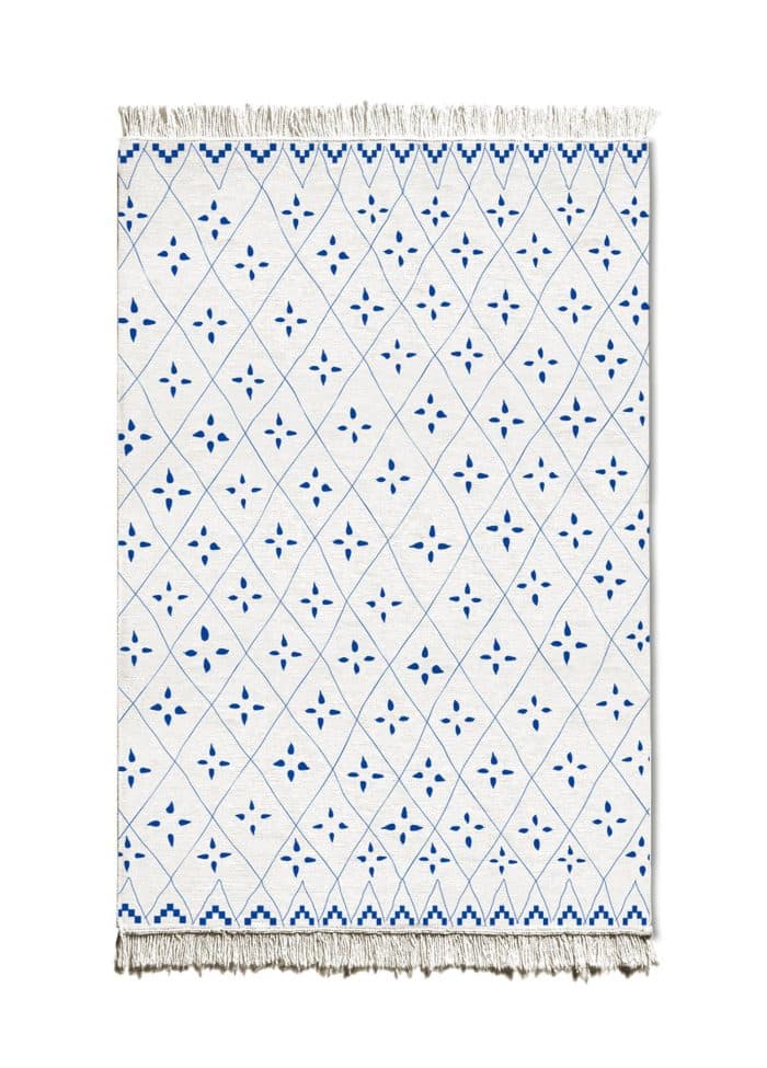 Double-Sided Rug, Cotton & Polyester Blend, 120x180 cm