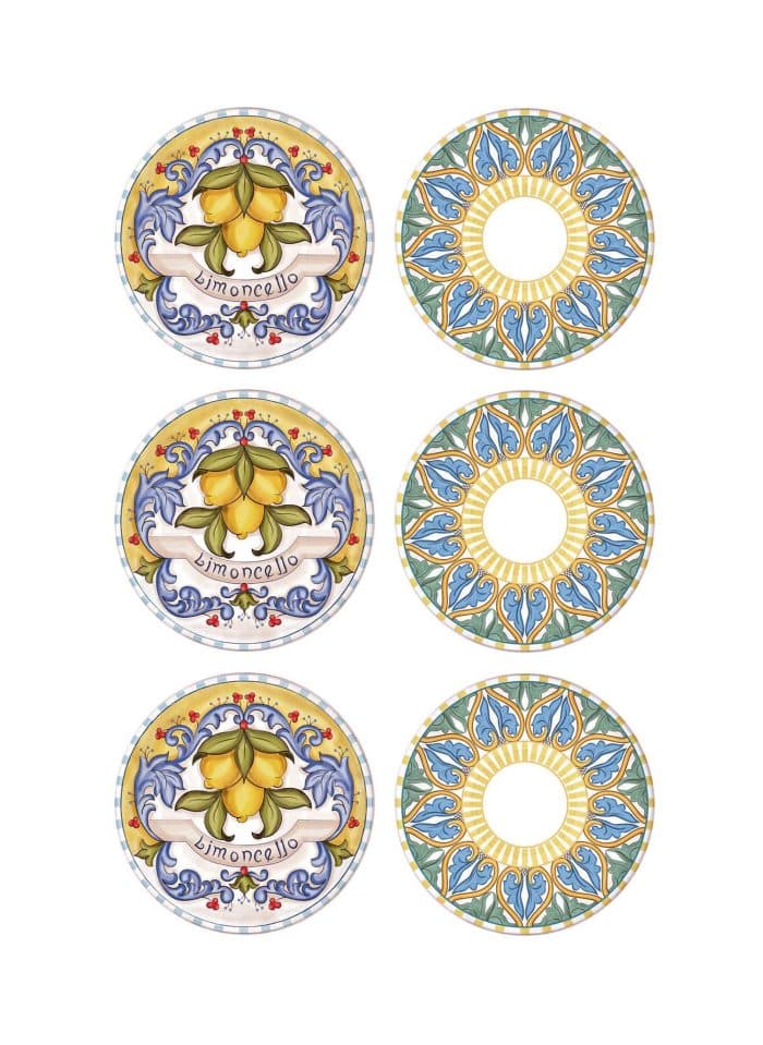 Dessert Plate, New Ceramic, Limoncello, Set of 6, 19 cm