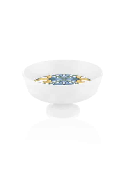 Fruit Bowl with Stand, New Ceramic, Limoncello, 23 cm