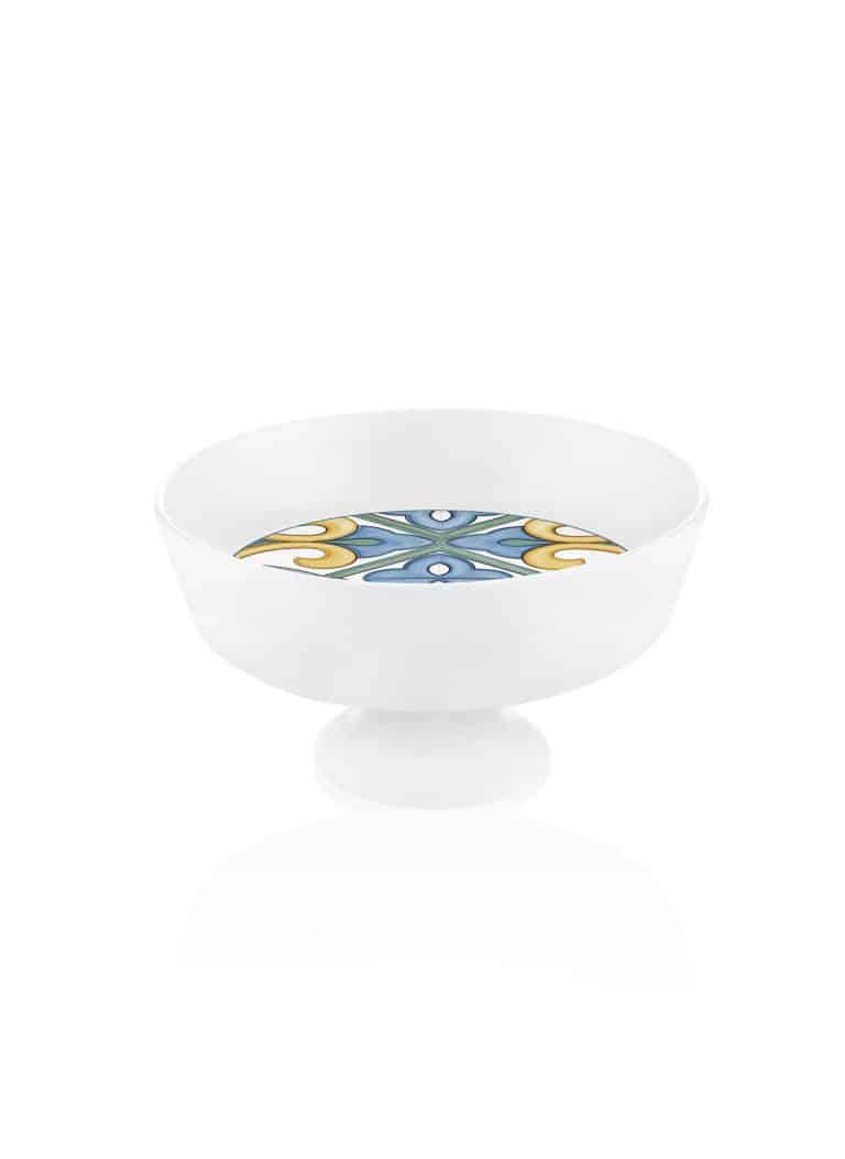 Fruit Bowl with Stand, New Ceramic, Limoncello, 23 cm