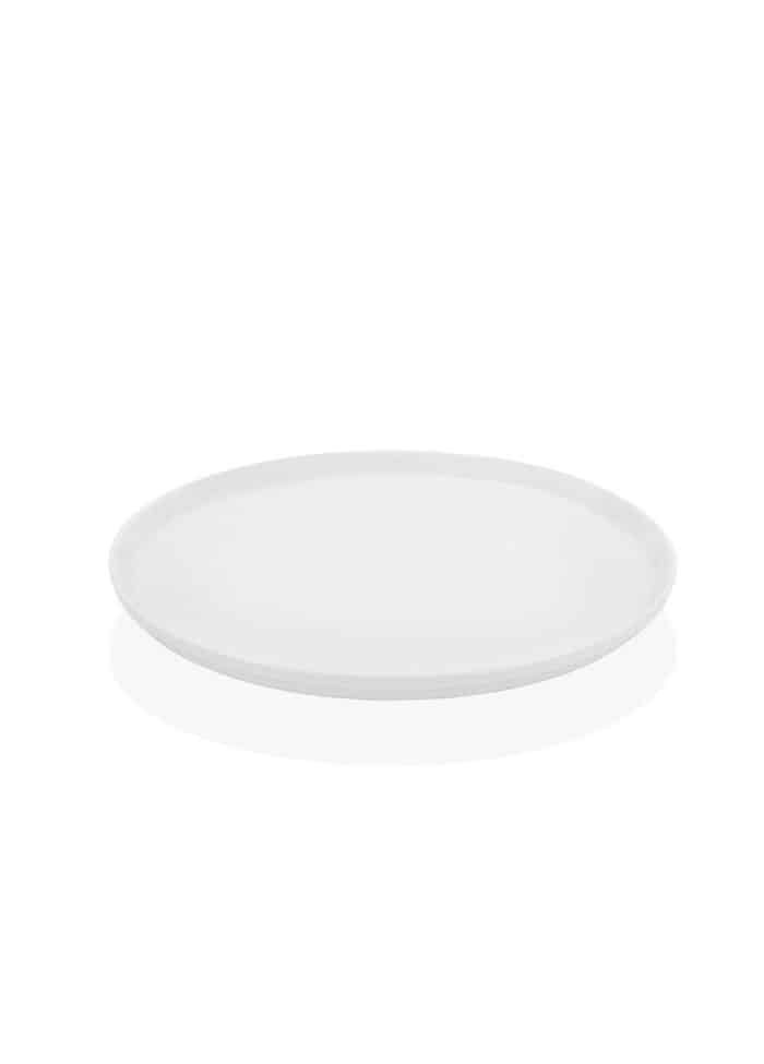 Dinner Plate, Bone Porcelain, Luz, Set of 6, 25 cm, White