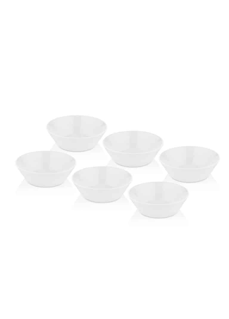 Soup Medium Bowl, Bone Porcelain, Luz, Set of 6, 14 cm, White