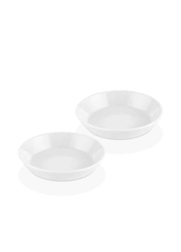 Deep Plate, Bone Porcelain, Luz, Set of 2, 15 cm, White