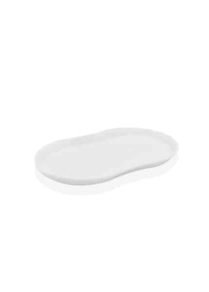 Serving Plate, Bone Porcelain, Luz, 26x15 cm, White