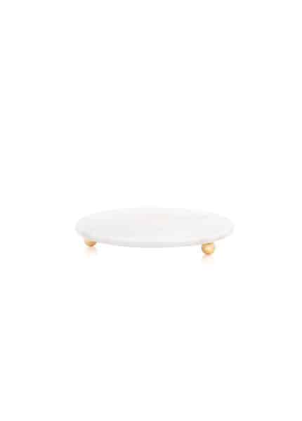 Cake Stand, Marble, Marbre, 25 cm, White