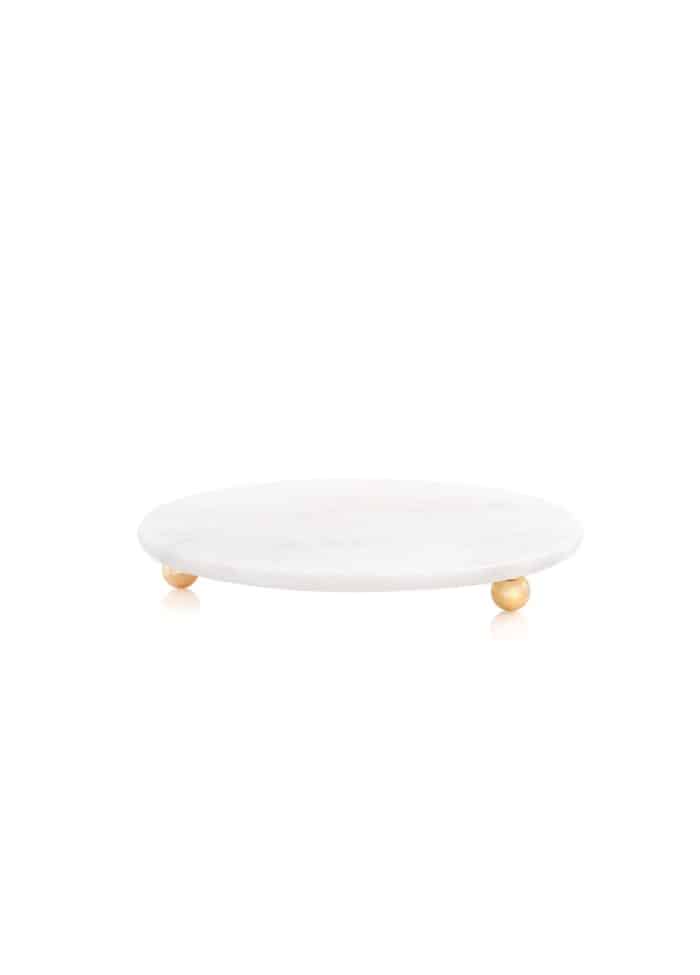 Cake Stand, Marble, Marbre, 30 cm, White