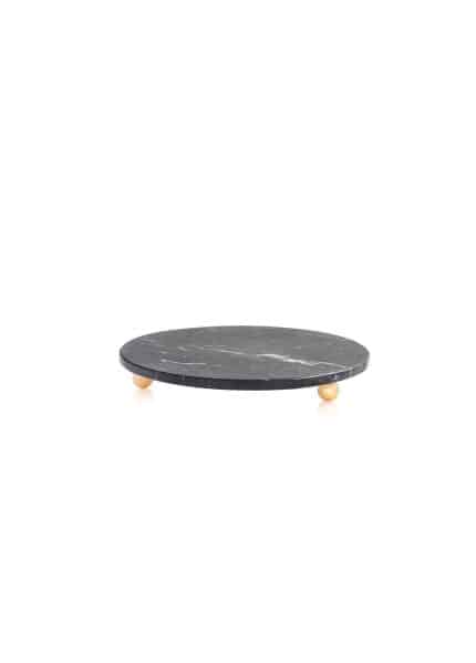 Cake Stand, Marble, Marbre, 25 cm, Black