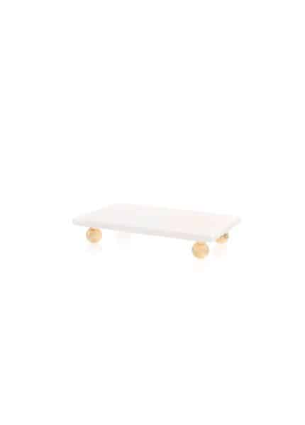 Serving Stand, Marble, Marbre, 20x10 cm, White