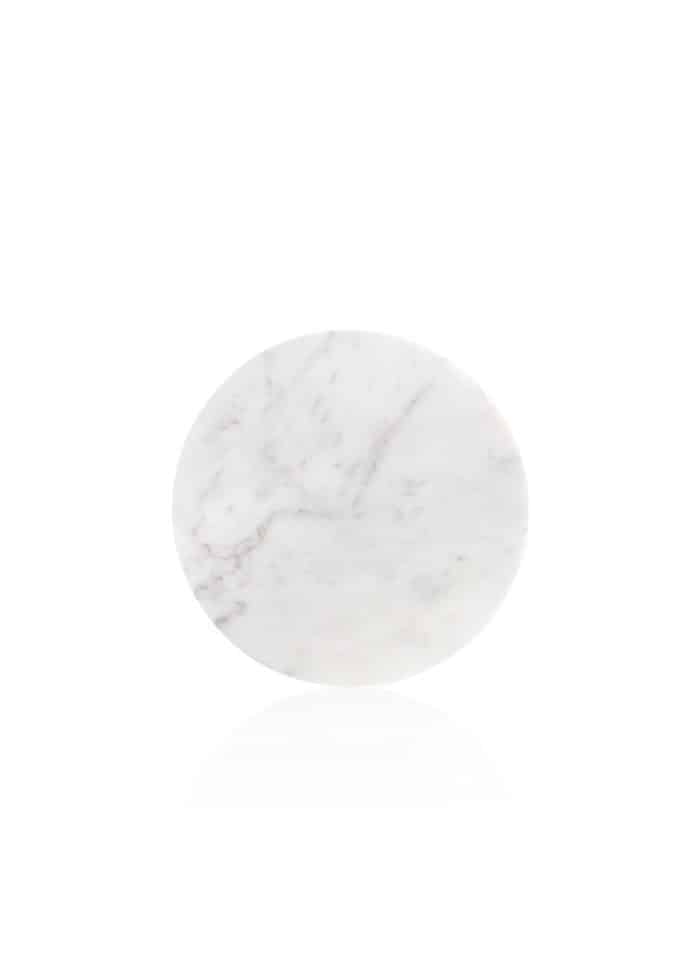 Serving Tray, Marble, Marbre, 25 cm, White