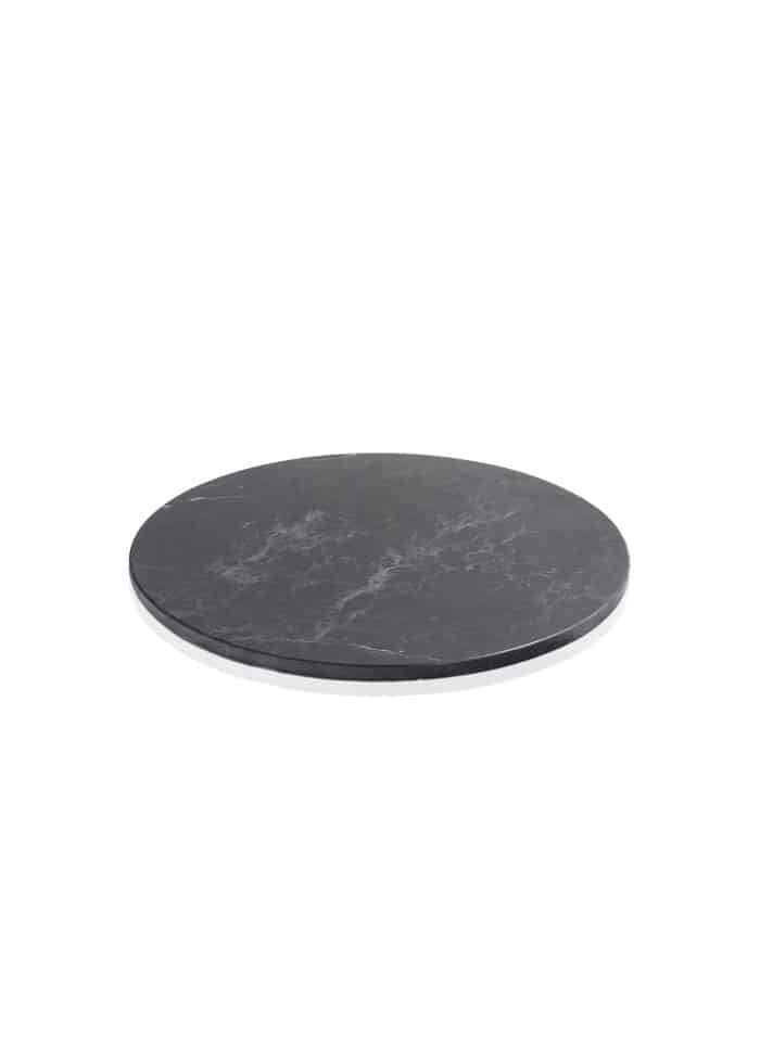 Serving Tray, Marble, Marbre, 25 cm, Black