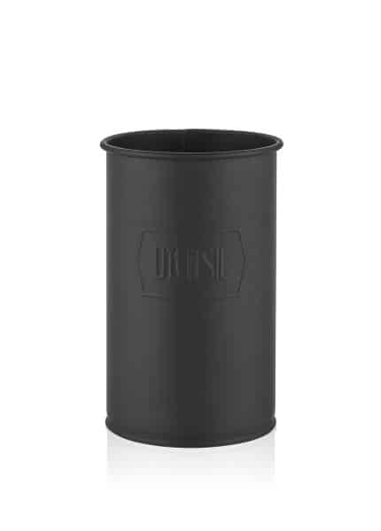 Utensil Holder, Galvanized Steel, 11 cm, Black