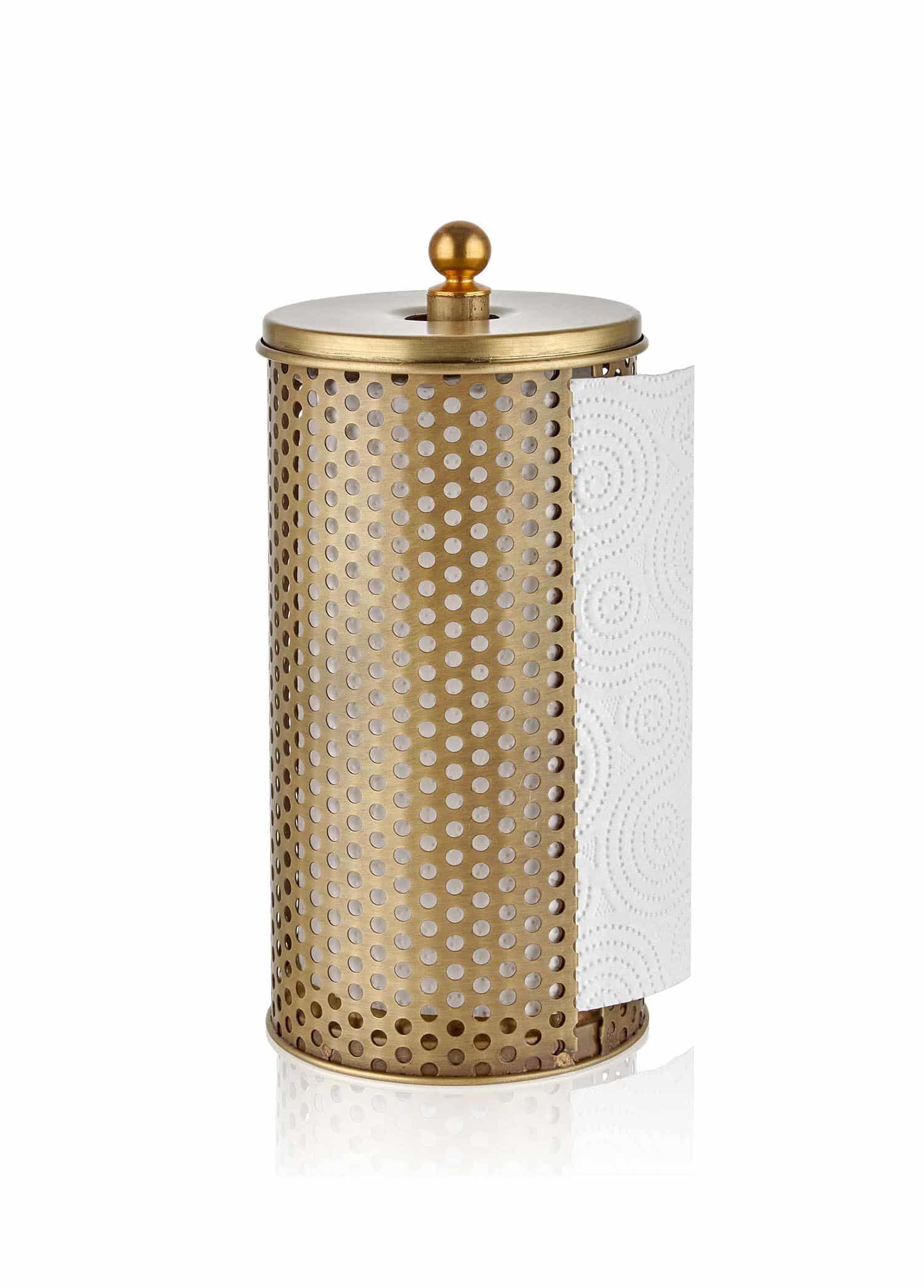 Paper Towel Holder Galvanized Steel Gold The Mia