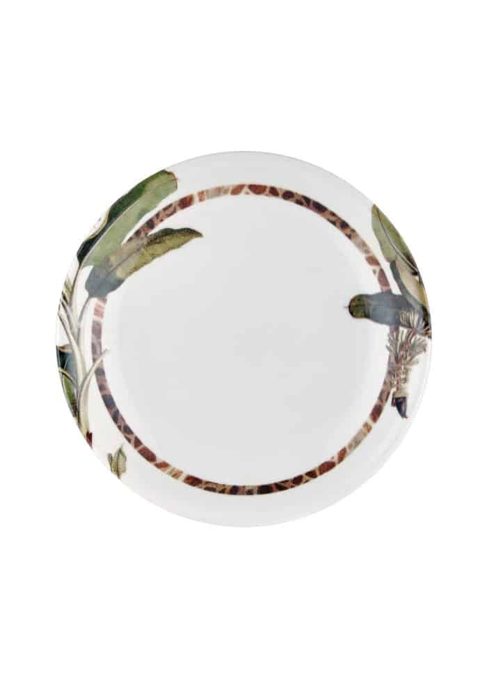 Dessert Plate, Bone Porcelain, Monreve, Set of 6, 21 cm