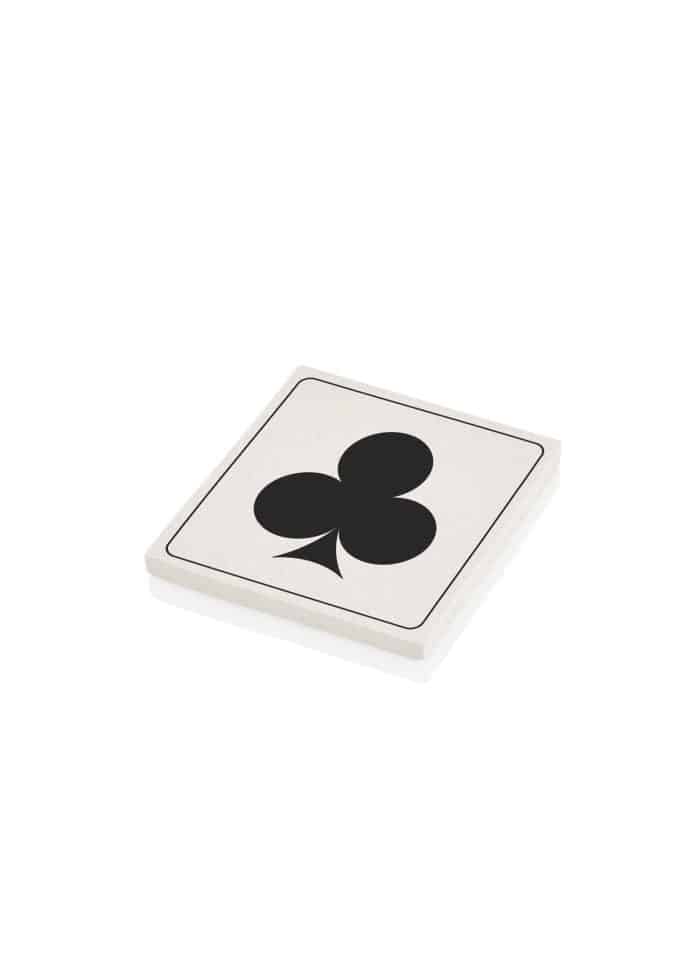 Clubs Coaster, Marble, Mono