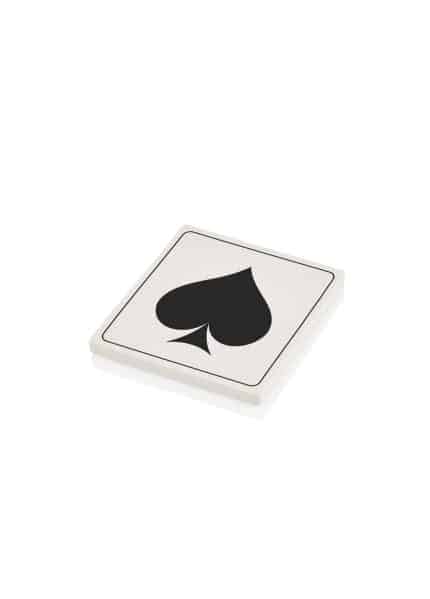 Spade Coaster, Marble, Mono