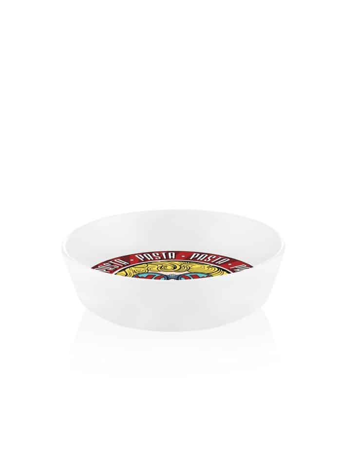 Salad / Pasta Large Bowl, New Ceramic, Pop Art, 23 cm