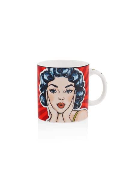 Wow Mug, Porcelain, Pop Art