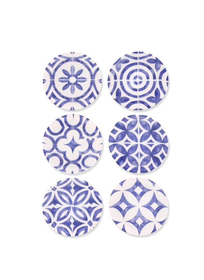 Dessert Plate, Ceramic, Riviera, Set of 6, 10 cm