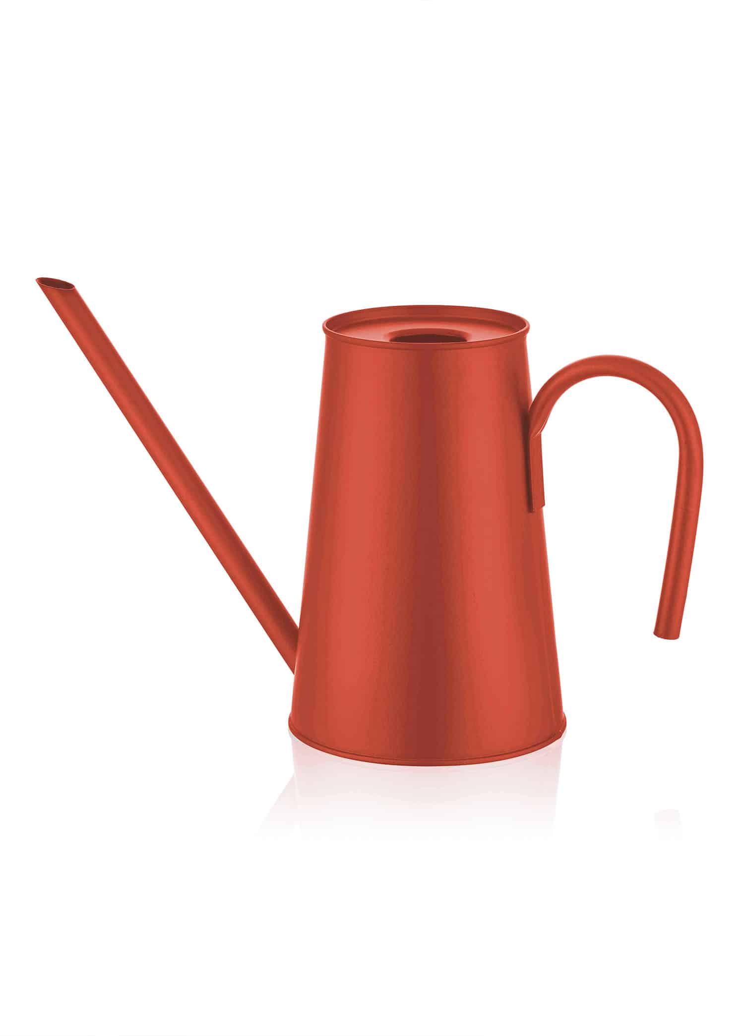 2.5 Lt. Watering Can, Galvanized Steel, Red