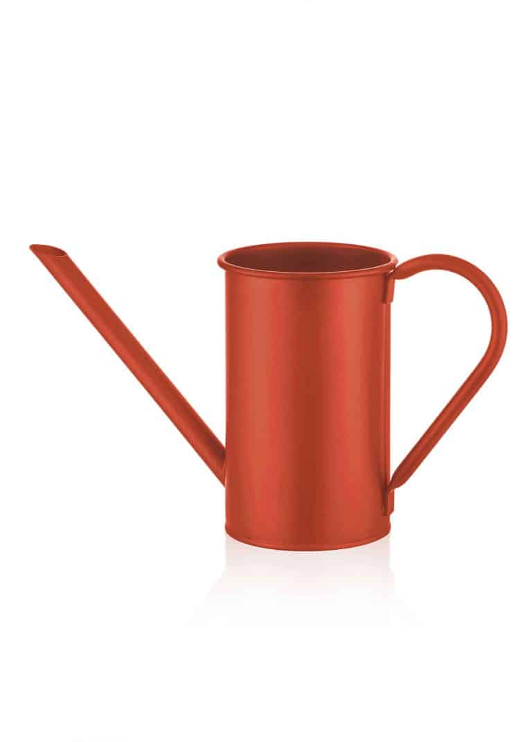 1.5 Lt. Watering Can, Galvanized Steel, Red