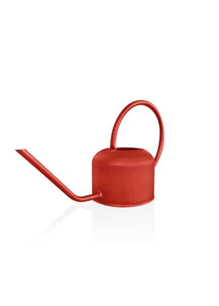 0.9 Lt. Watering Can, Galvanized Steel, Red