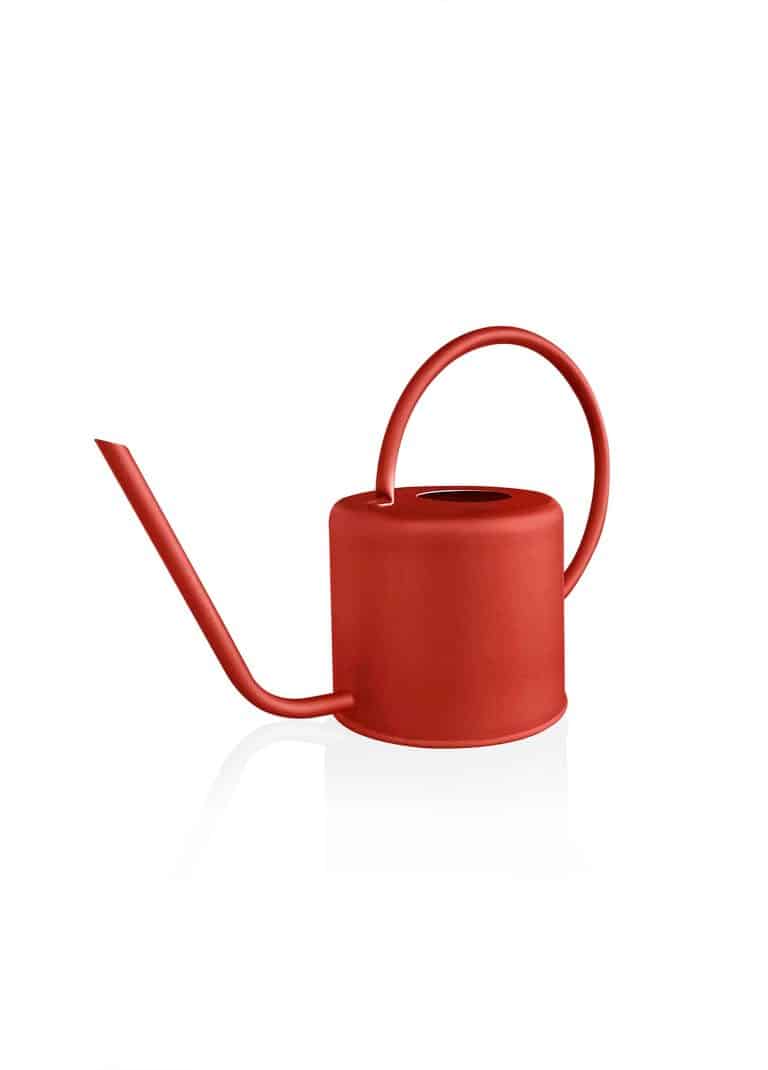 1.5 Lt. Watering Can, Galvanized Steel, Red