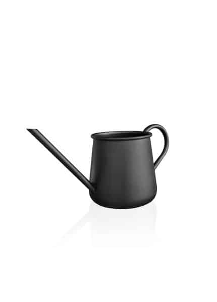 1.2 Lt. Watering Can, Galvanized Steel, Black