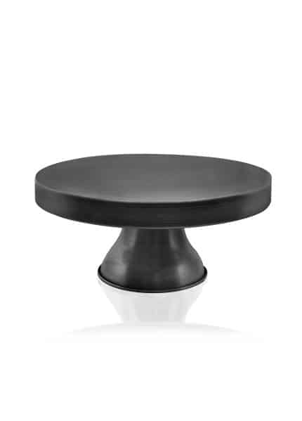 Cake Stand, Galvanized Steel, 33 cm, Black