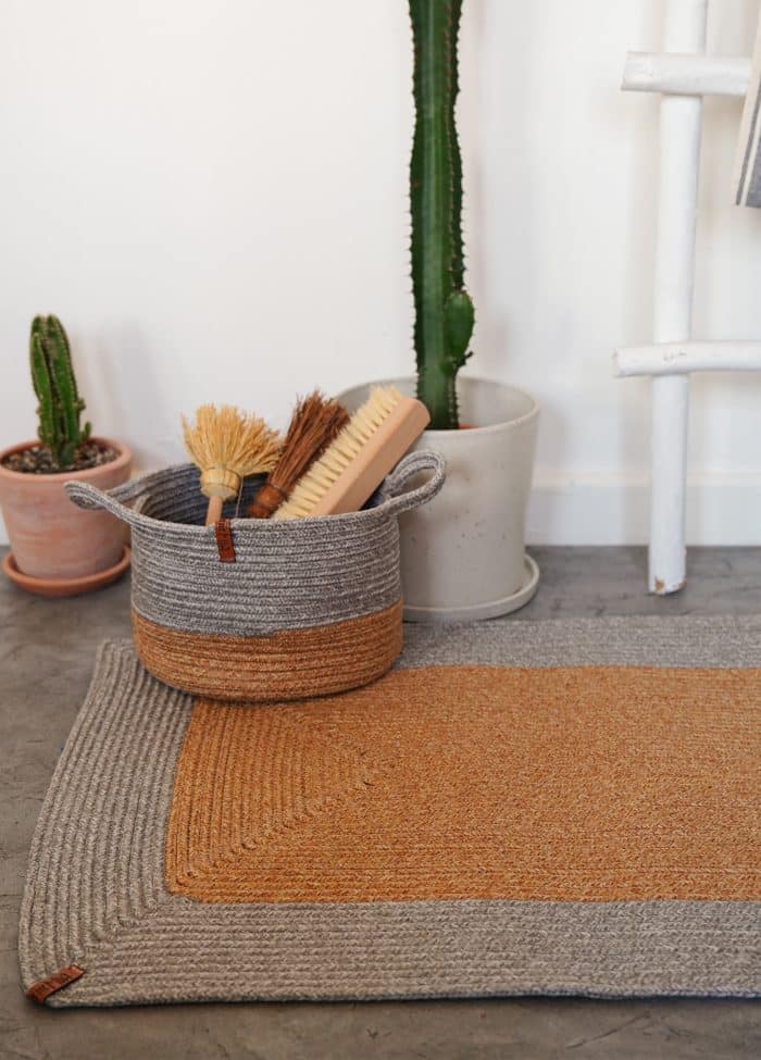 Rug, Jute Fibre, 90x60 cm, Gray