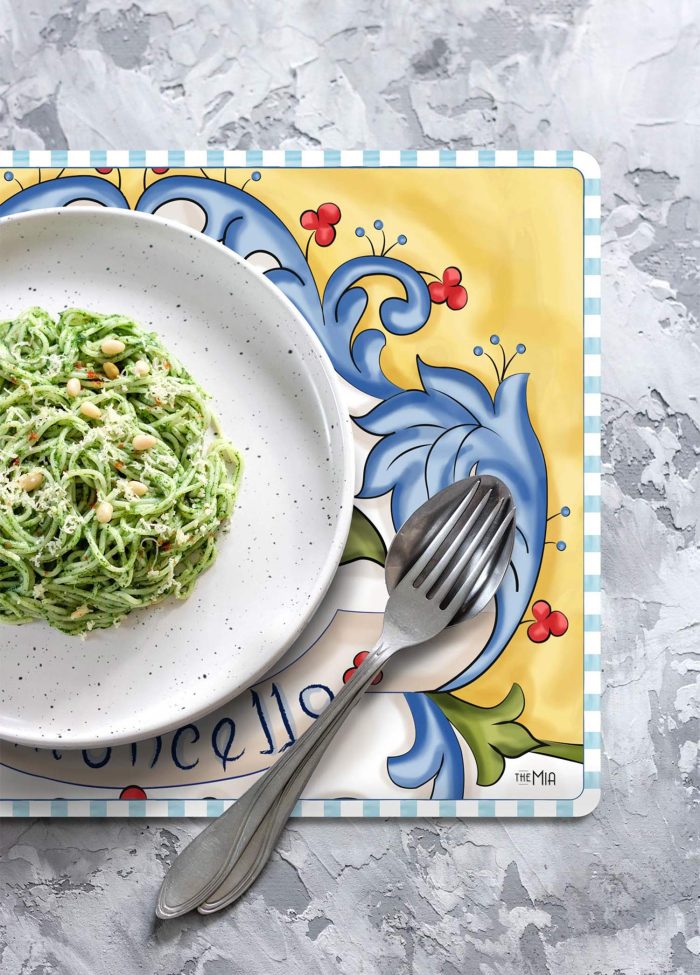 Place mat, Wood, Limoncello