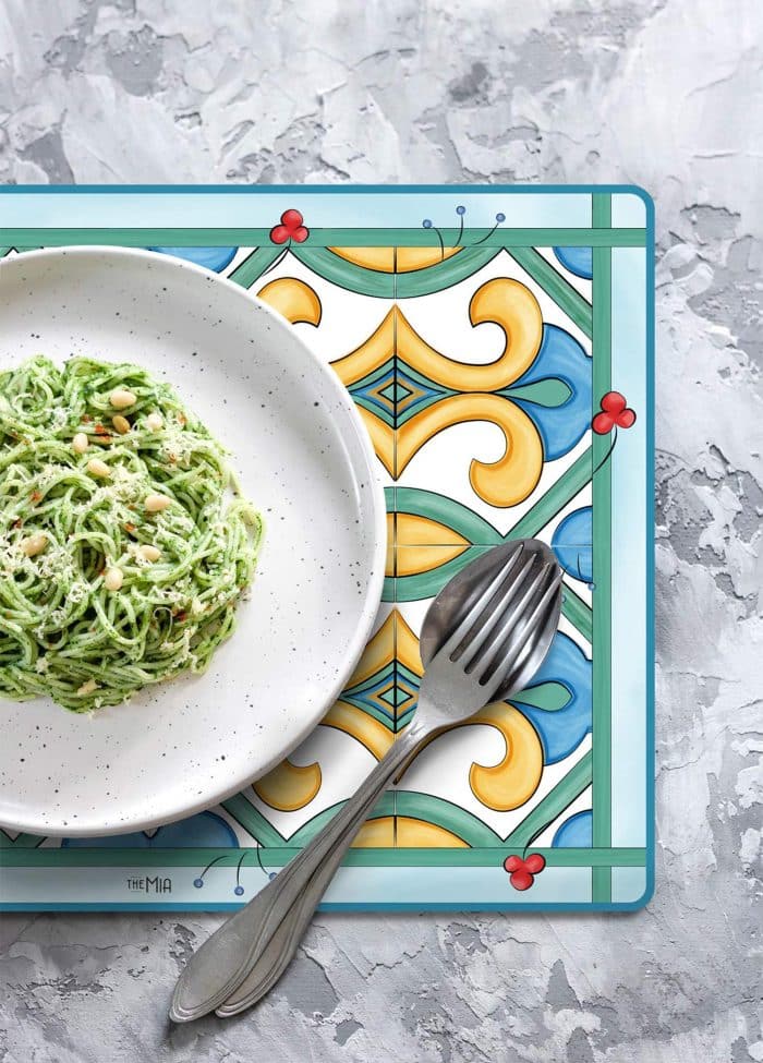 Place mat, Wood, Limoncello