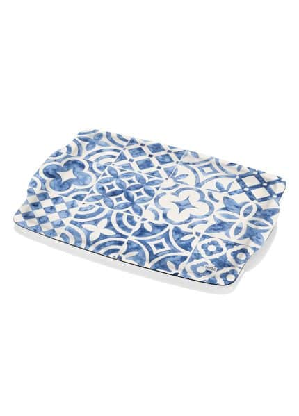 Riviera Mosaic Patterned Non-Slip Tray - 42x30 cm